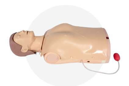 Half Body CPR Training Manikin–Light Indication | Product Code：EX-CPR1950